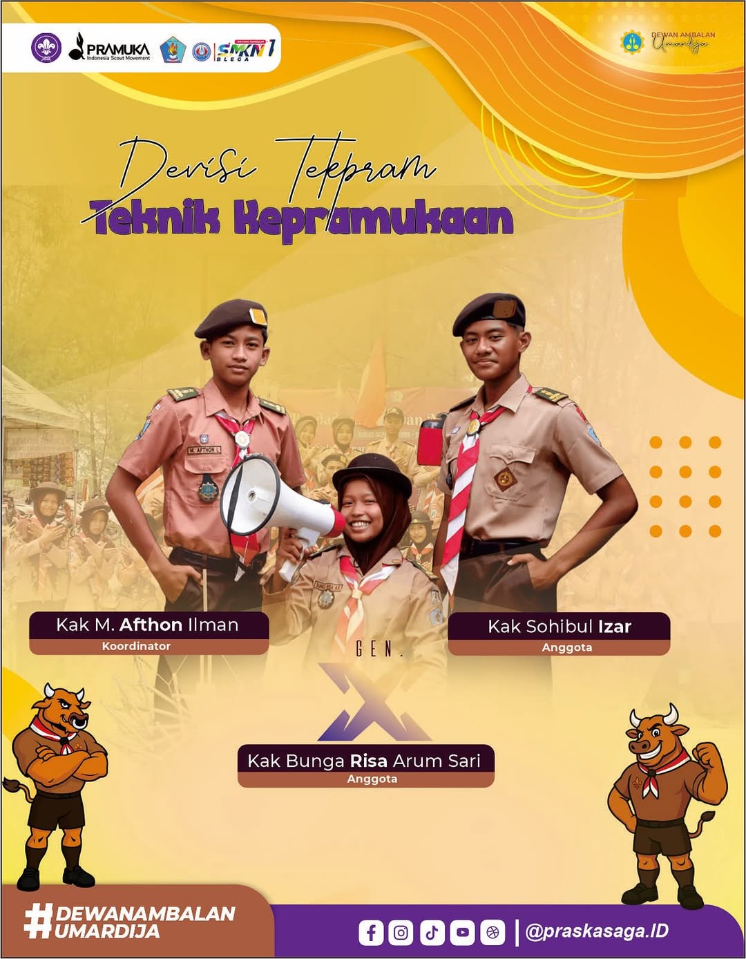 Foto Kak M.Afton I , Kak Bunga Risa Arum S & Kak Sohibul Izar